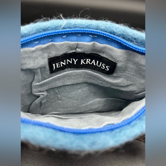 Hand crafted by artisan’s Felted Jenny Krauss Pouch - Hand dyed - Fair Trade - Picture 5 of 9